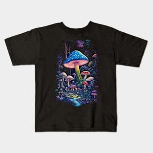 Mushroom path Kids T-Shirt